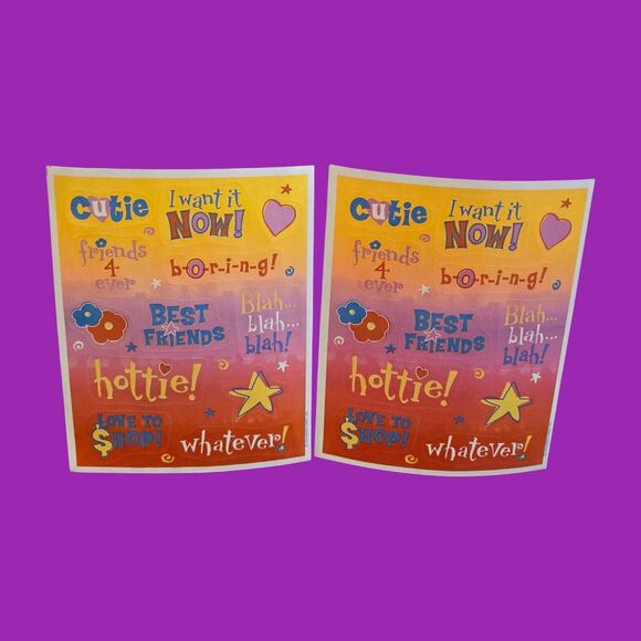 Valentine VTG Sticker Bundle Hallmark Mrs. Grossman's Candy Hearts Cupid Bears - Picture 11 of 15